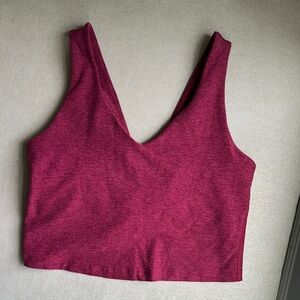 Beyond Yoga Raspberry crop top sports bra